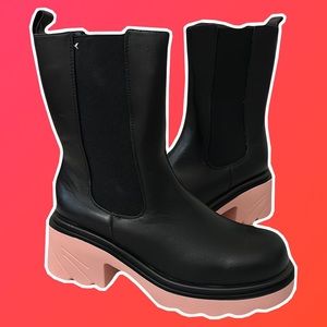 Vivianly Women’s Platform Chelsea Boots size 11